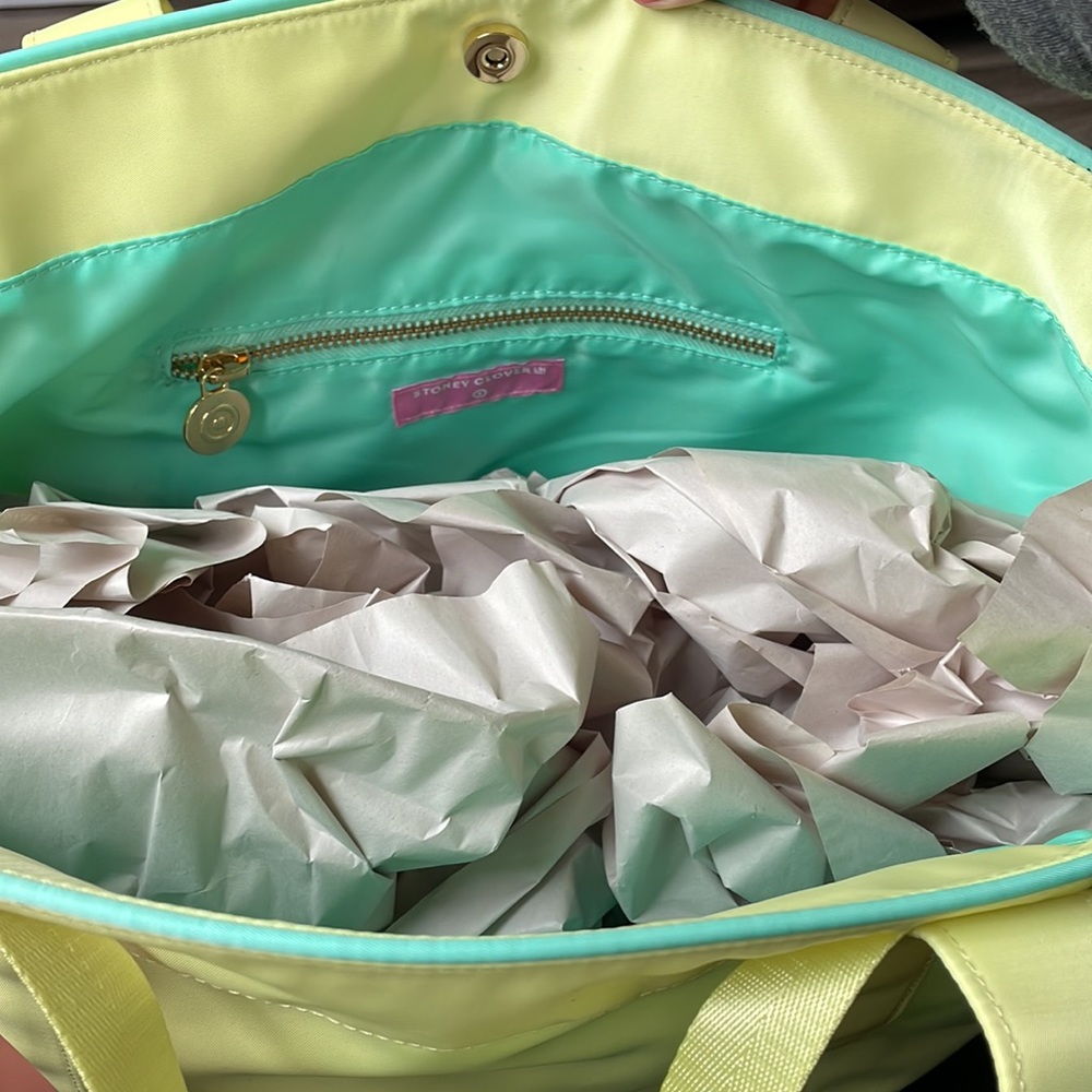 NWT Stoney Clover Lane x Target Yellow, Beach Tote Bag - Picture 7 of 7
